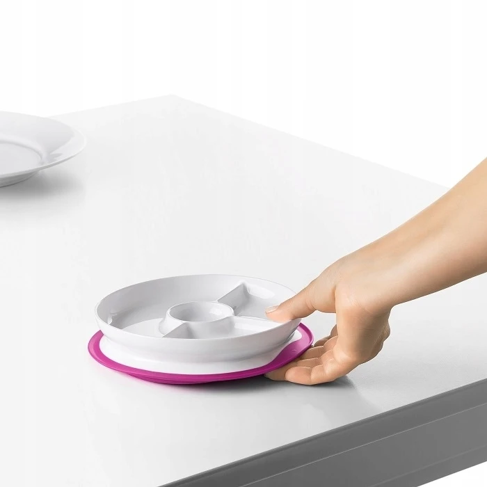 OXO plokštelė su silikoniniu siurbimo puodeliu Rožinė
