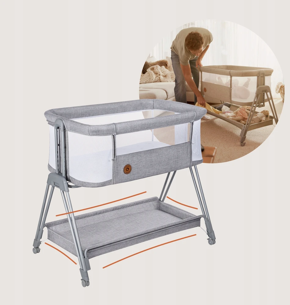 Lovytė 2in1 Lionelo Luna, Pilkas Concrete