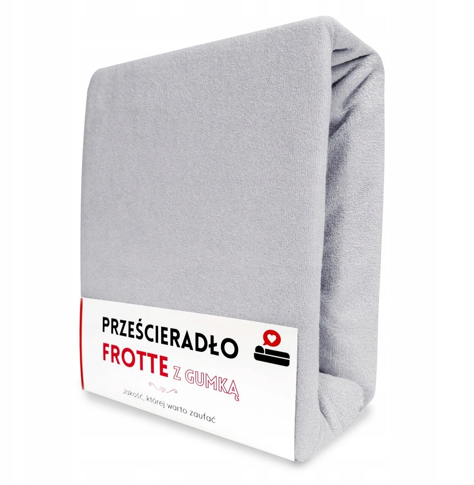 Łóżkoholicy Prigludusi paklodė 80x140 medvilnės FROTTE Gaja čiužiniui PILKA