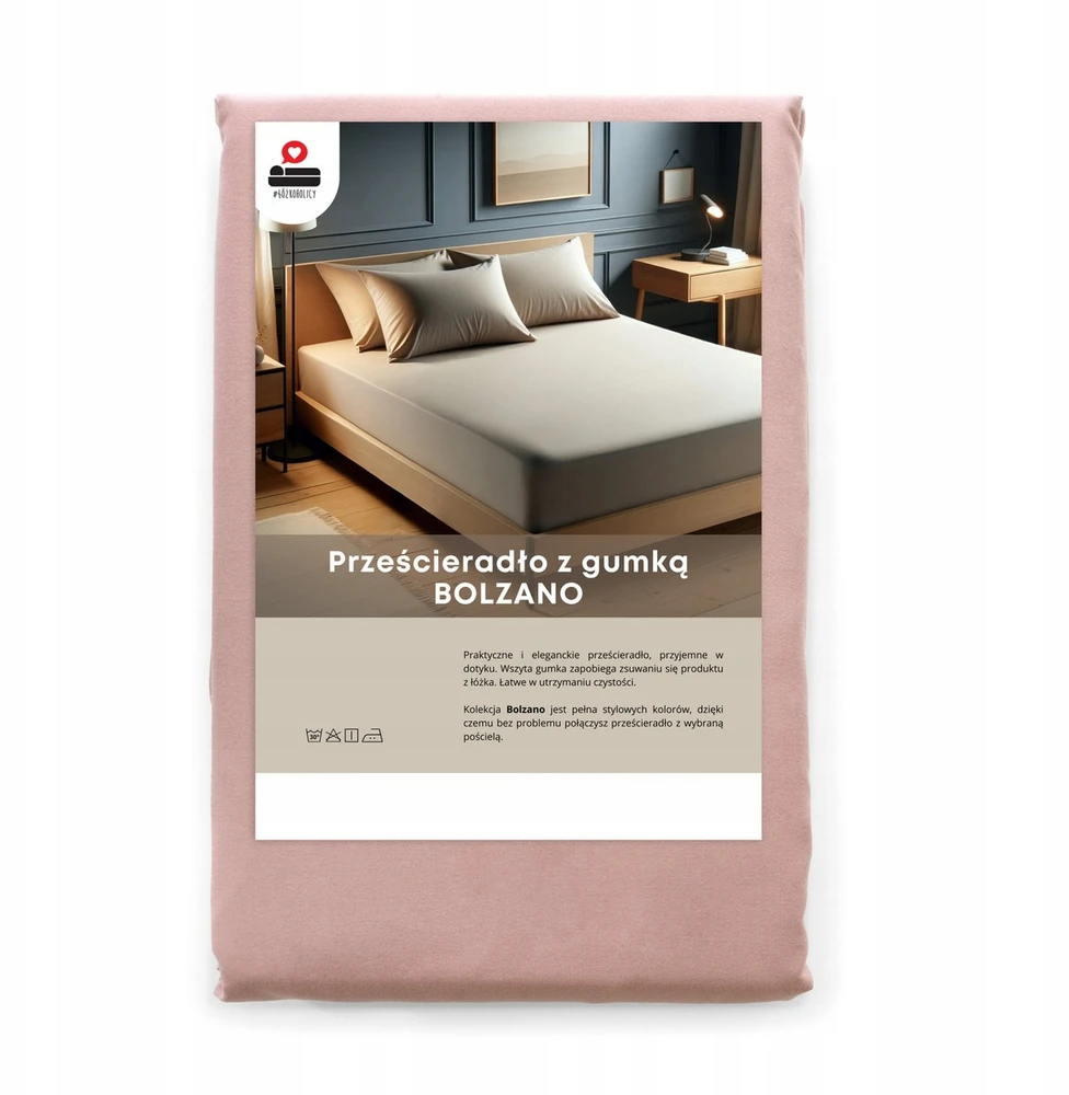 Łóżkoholicy Pritaikytas paklodė 80x160 COTTON soft Rožinis Bolzano