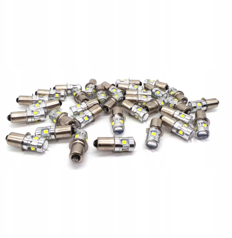 P13 LED lemputė PX13.5, P13.5s 3V žibintuvėms