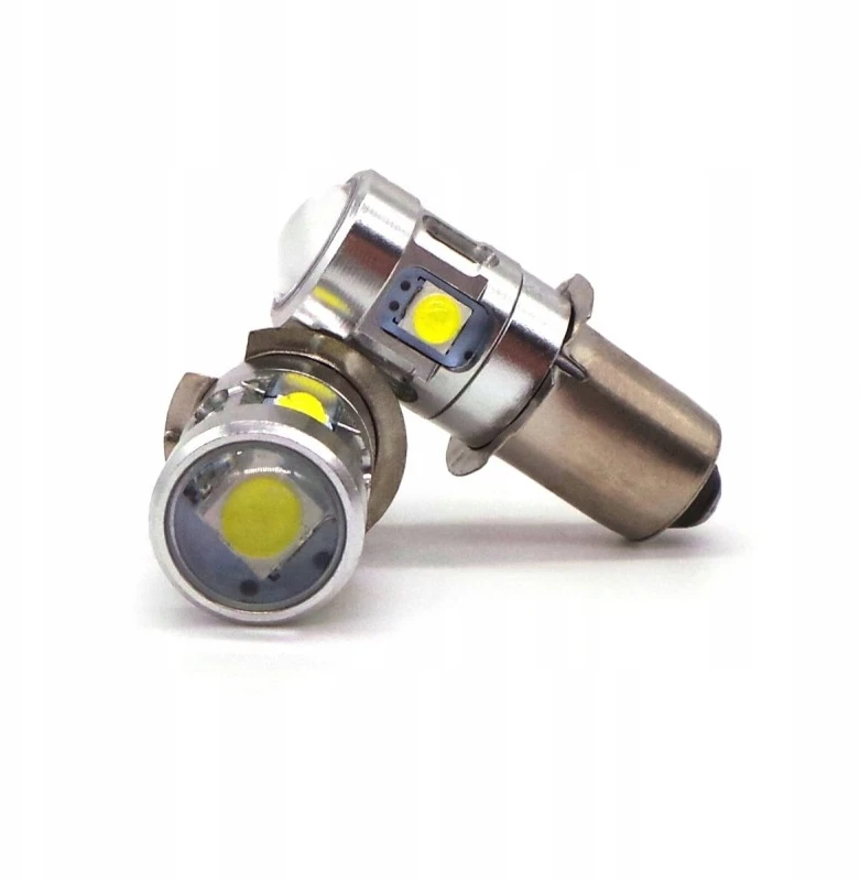 P13 LED lemputė PX13.5, P13.5s 3V žibintuvėms