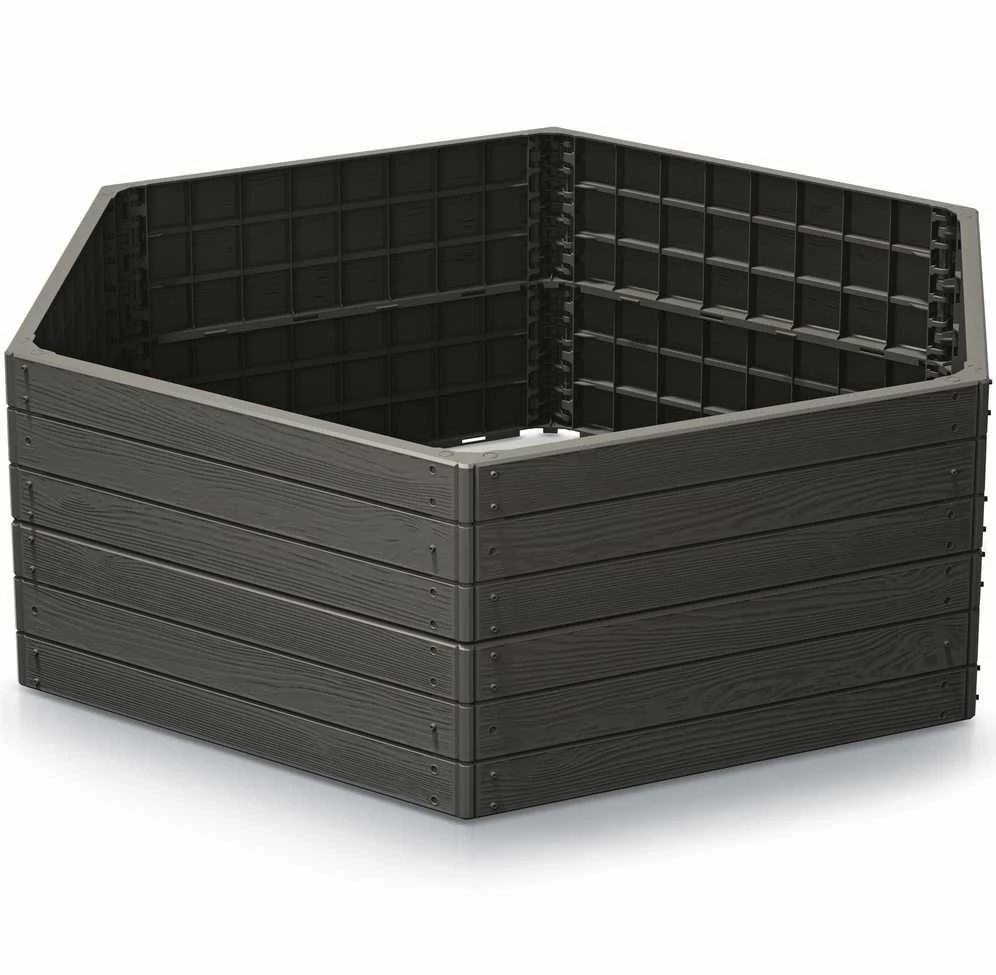 Prosperplast Paaukštinta lysvė Base Woody 148x129x25cm plast./antracito sp.