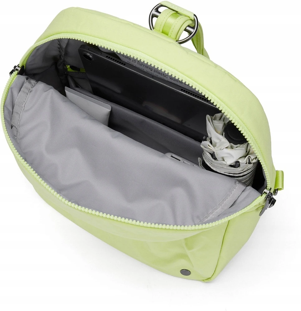 Pacsafe Citysafe Cx 2w1: Antikradiminis kelioninis krepšys-kuprinė, žalias