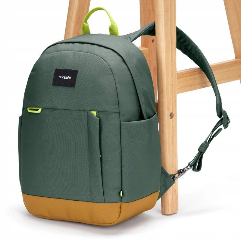 Pacsafe Go 15l - Antivagysčių kuprinė, 15l, žalia