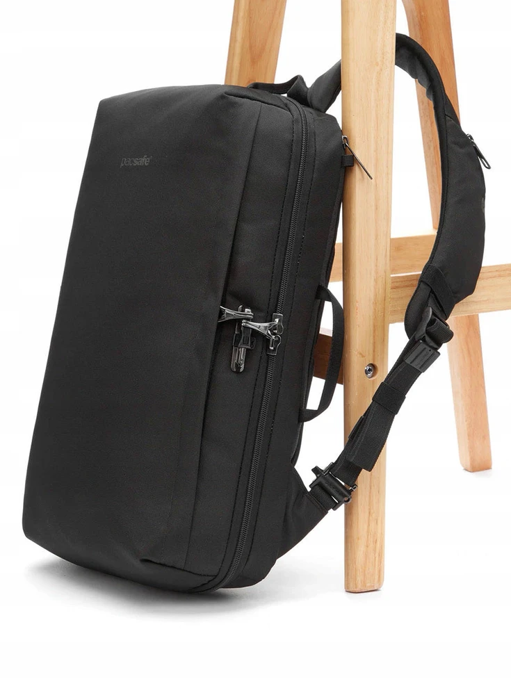 Pacsafe Metrosafe X 18l juodas miesto kuprinės su apsauga nuo vagysčių
