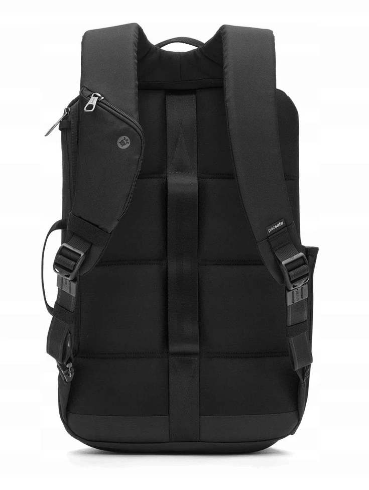 Pacsafe Metrosafe X 18l juodas miesto kuprinės su apsauga nuo vagysčių