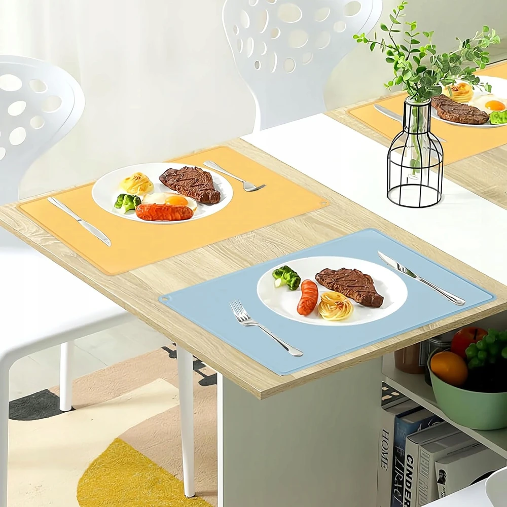 PAD 60X40CM 2 VNT DIDELIS SILIKONINĖS APSAUGOS PLAUNAMAS DAŽYMO KILIMAS