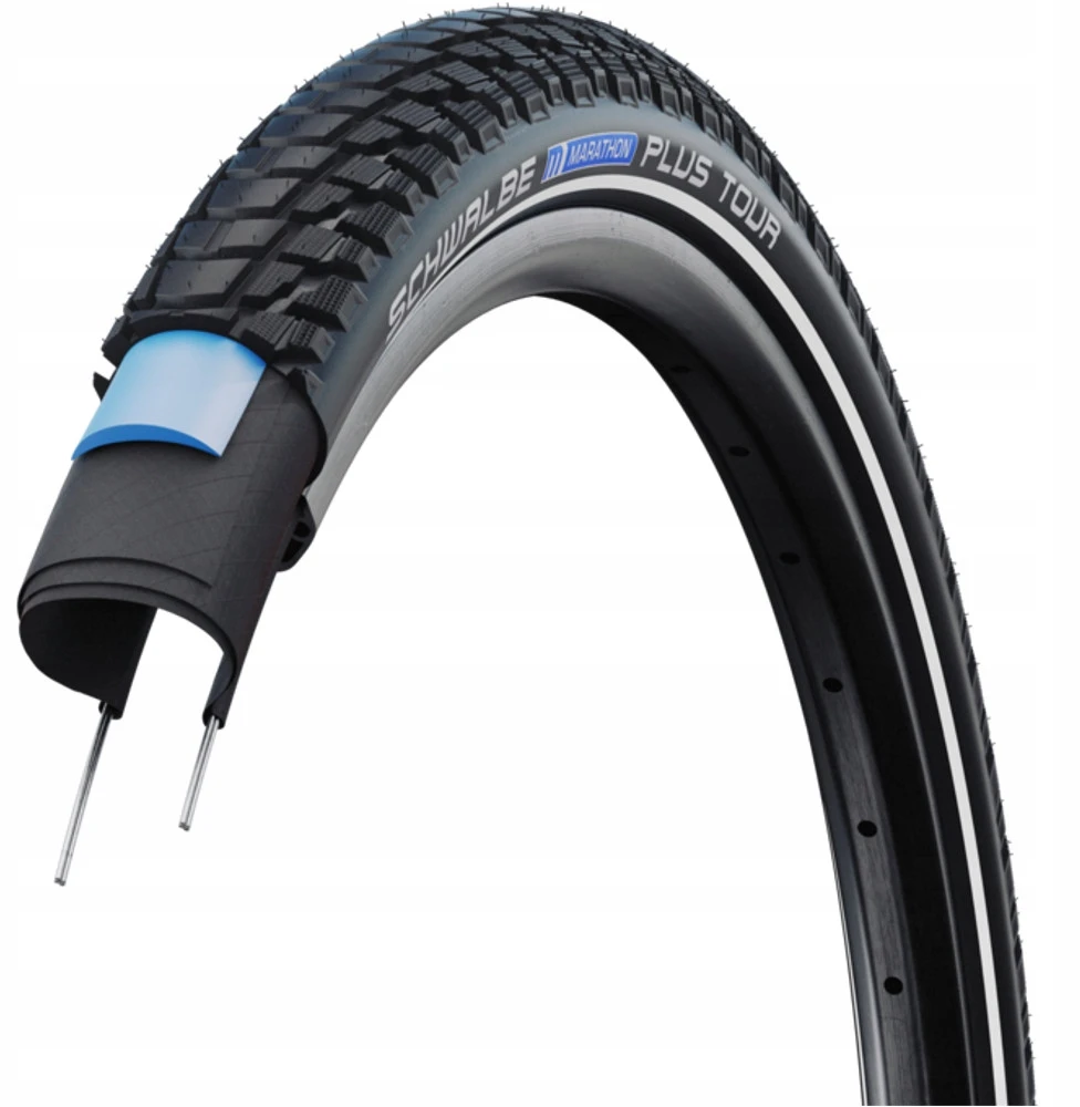 Padanga 28" Schwalbe Marathon Plus Tour HS 619, Perf Wired 37-622 / 28x1.40, 700x35C Addix Juodas-Reflex