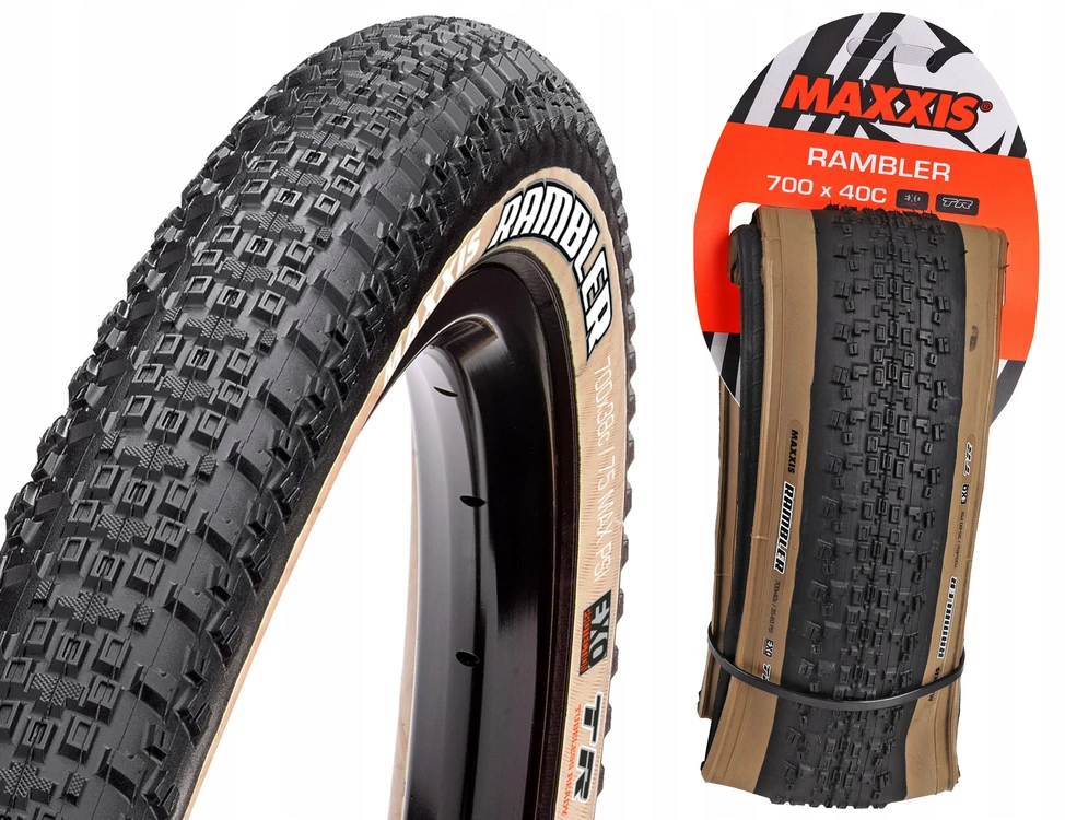 Padanga Maxxis Rambler 28x1.50 [40-622] Tubeless Ready juodas/rudas (TB00329600)