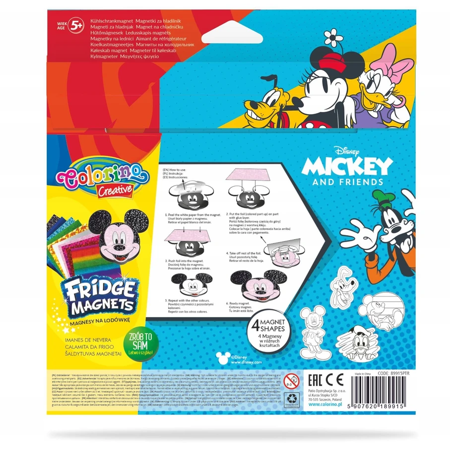 „PADARYK PATS“ Šaldytuvo MAGNETAI MICKEY COLORINO