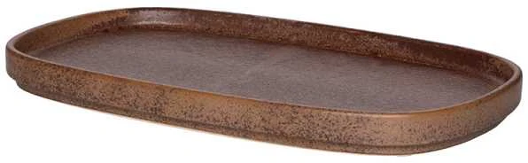 Padėklas keramikinis 30,5x18,5x2,5 cm rudos spalvos Fanni K 638950