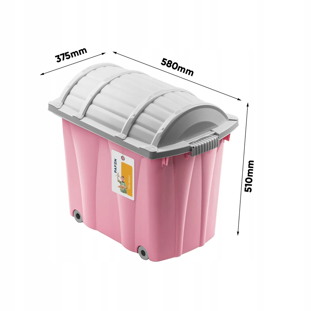 Pafen Pojemnik na zabawki su wypukłą pokrywą Pirat-Box XL