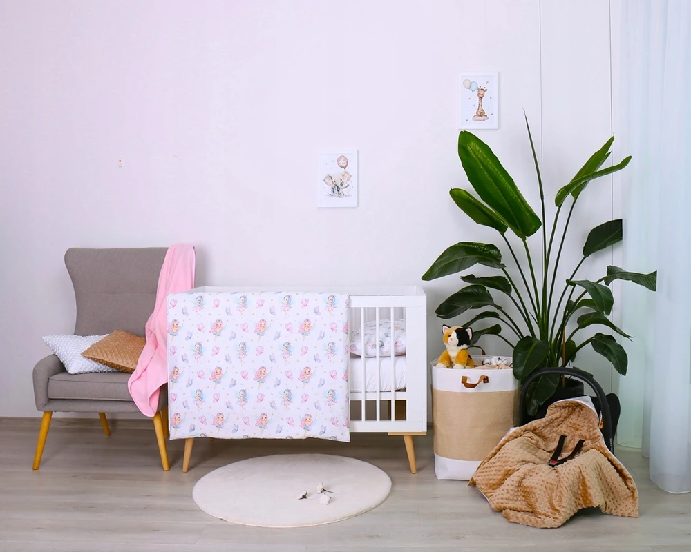 PAGALĖS UŽVALGALAS 40x60 cm MEDVILNĖ 100% JASIEK BABYMAM užtrauktukas