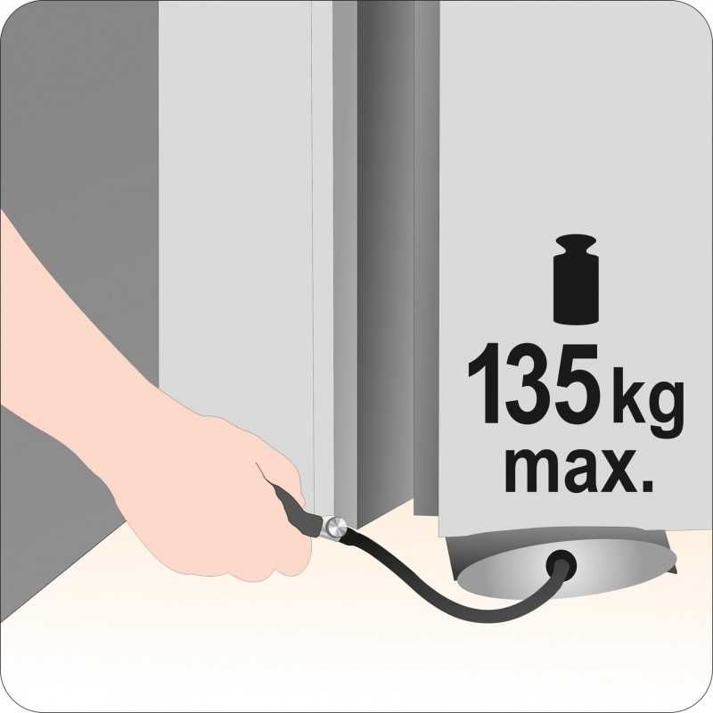 Pagalvė montavimo pripučiama 135kg, 0-50mm Yato