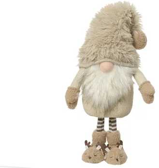 Decoris Pakabinama kalėdinė dekoracija GNOME SITTING, kreminės sp., 11 x 17 x 48 cm, 1 vnt