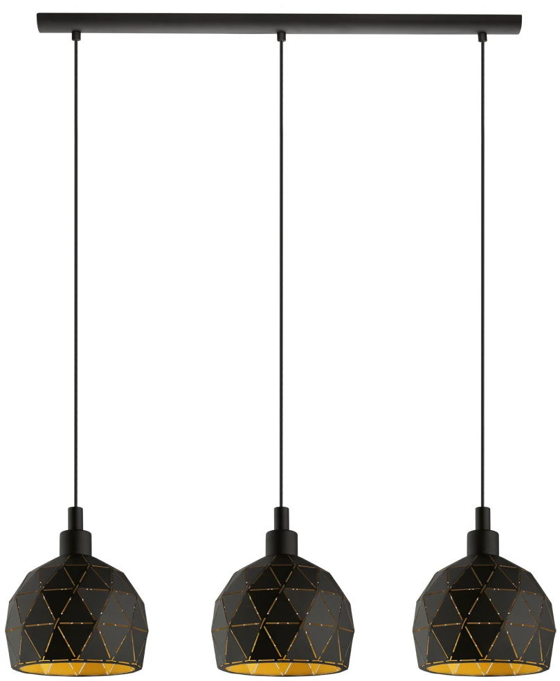 Lubinis juodas LED šviestuvas "TARTU" 10W, 500mm
