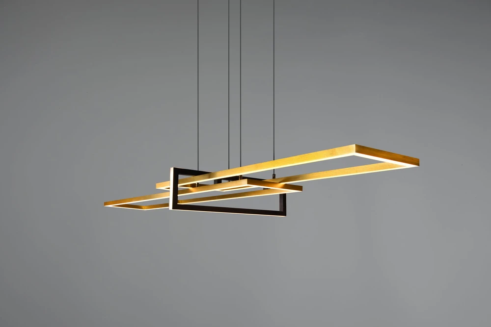 Pakabinamas šviestuvas Pakabinamas LED šviestuvas TRIO SALINAS, 34W, max 4200lm, 3000K, dimeriuojamas, 100x40xh150 cm