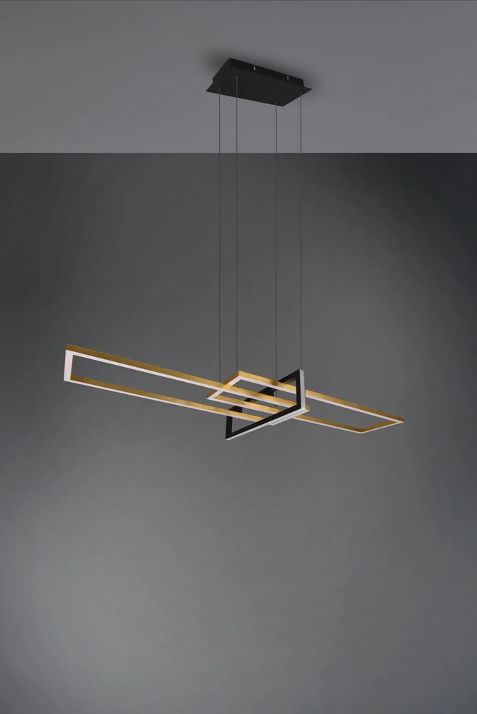 Pakabinamas šviestuvas Pakabinamas LED šviestuvas TRIO SALINAS, 34W, max 4200lm, 3000K, dimeriuojamas, 100x40xh150 cm