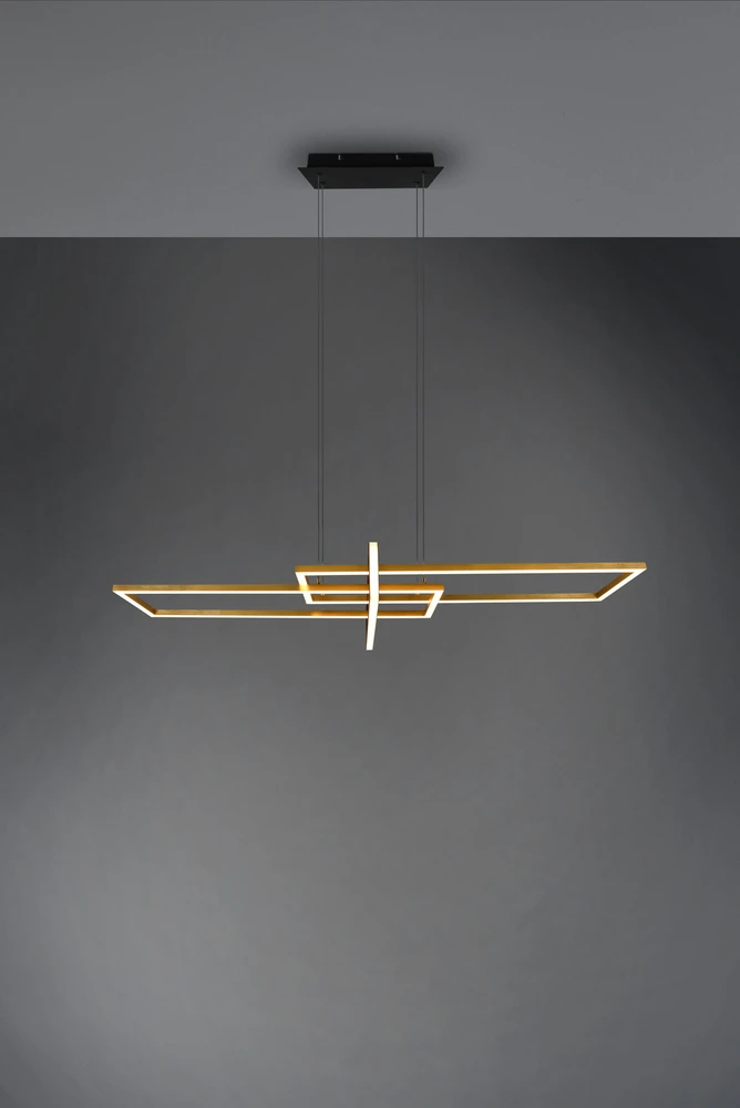 Pakabinamas šviestuvas Pakabinamas LED šviestuvas TRIO SALINAS, 34W, max 4200lm, 3000K, dimeriuojamas, 100x40xh150 cm