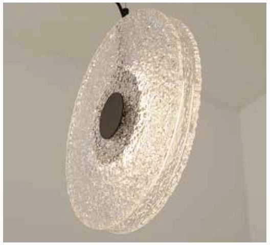 11W LED pakabinamas šviestuvas, juodu korpusu/skaidrus stiklas, 3000K, 23075