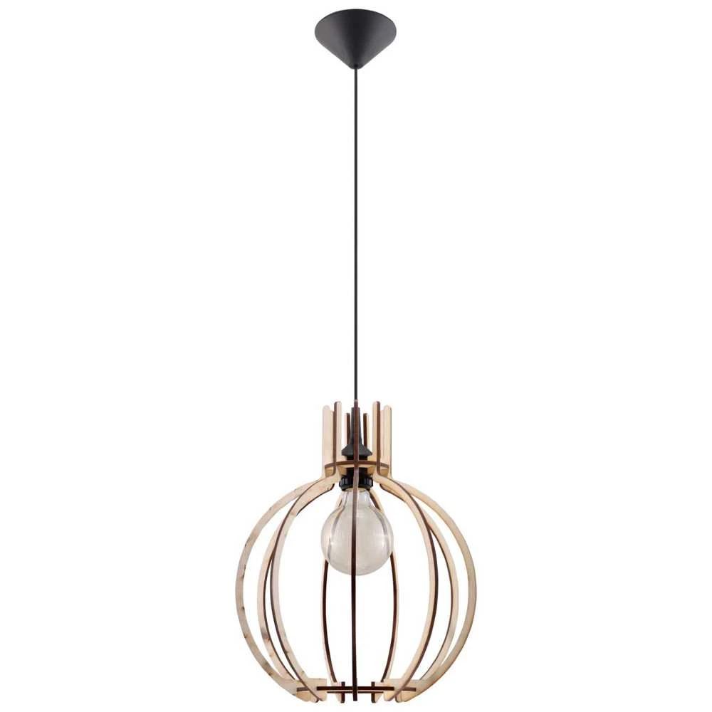 Sollux Lighting Pakabinamas šviestuvas ARANCIA iš natūralaus medžio