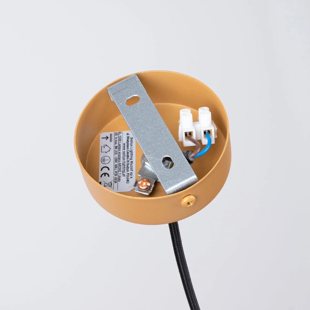 Sollux Lighting Pakabinamas šviestuvas ARCHE 1 aukso spalvos