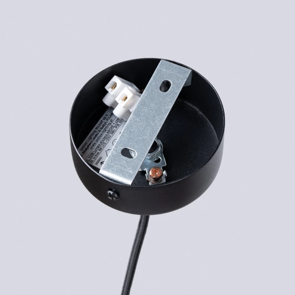 Sollux Lighting Pakabinamas šviestuvas ARCHE 1 juodas