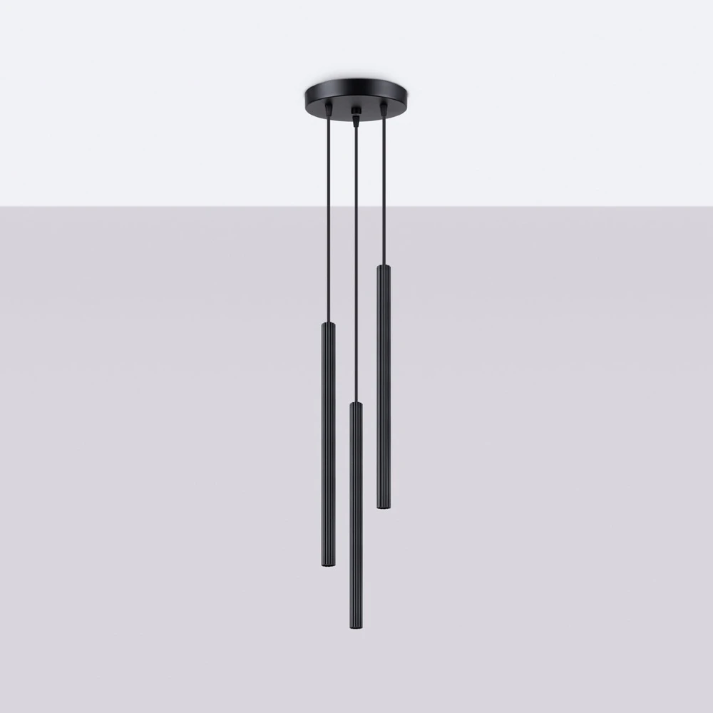 Sollux Lighting Pakabinamas šviestuvas ARCHE 3P juodas
