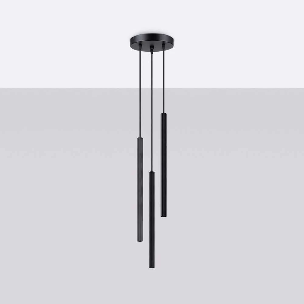 Sollux Lighting Pakabinamas šviestuvas ARCHE 3P juodas