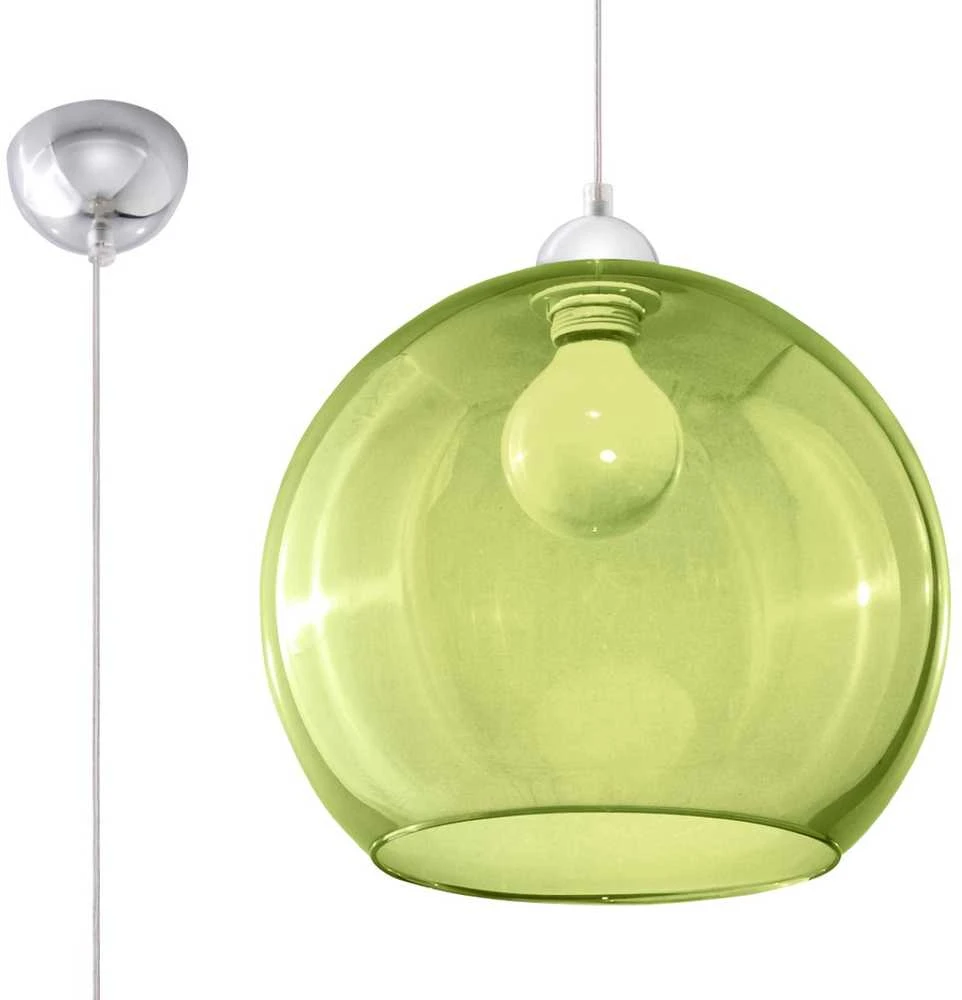 Sollux Lighting Pakabinamas šviestuvas BALL žalias