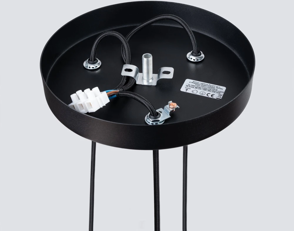 Pakabinamas šviestuvas Sollux Lighting Pedantinė lempa BLISS 3P juoda