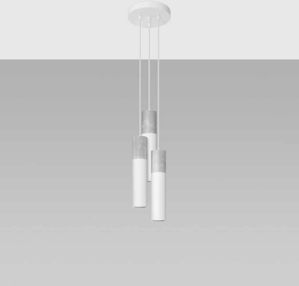 Sollux Lighting Pakabinamas šviestuvas BORGIO 3P baltas