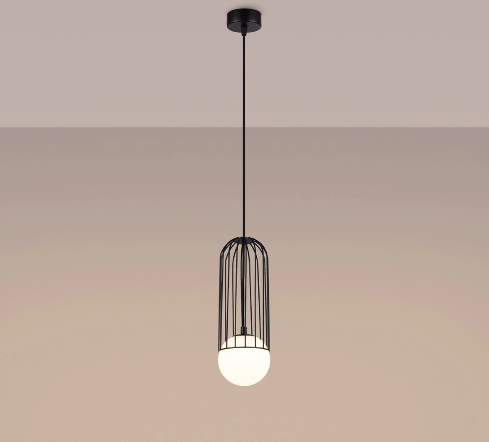 Sollux Lighting Pakabinamas šviestuvas BRINA 1 juodas