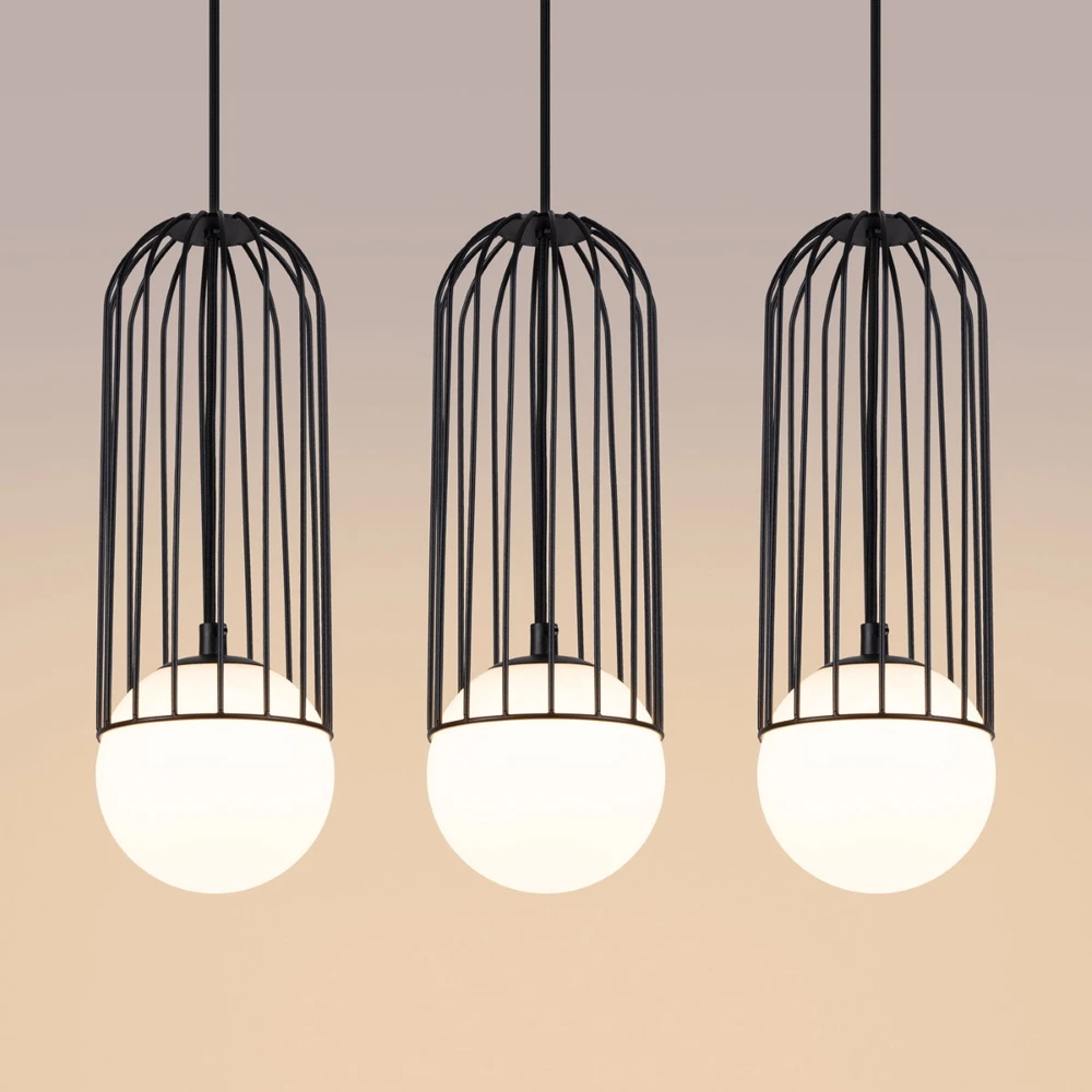 Sollux Lighting Pakabinamas šviestuvas BRINA 3L juodas
