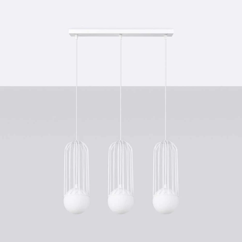 Sollux Lighting Pakabinamas šviestuvas BRINA 3L baltas