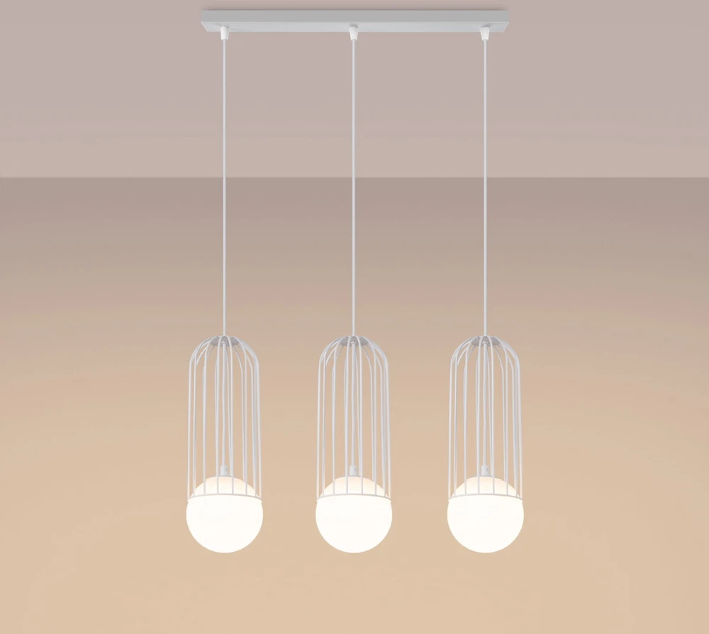 Sollux Lighting Pakabinamas šviestuvas BRINA 3L baltas