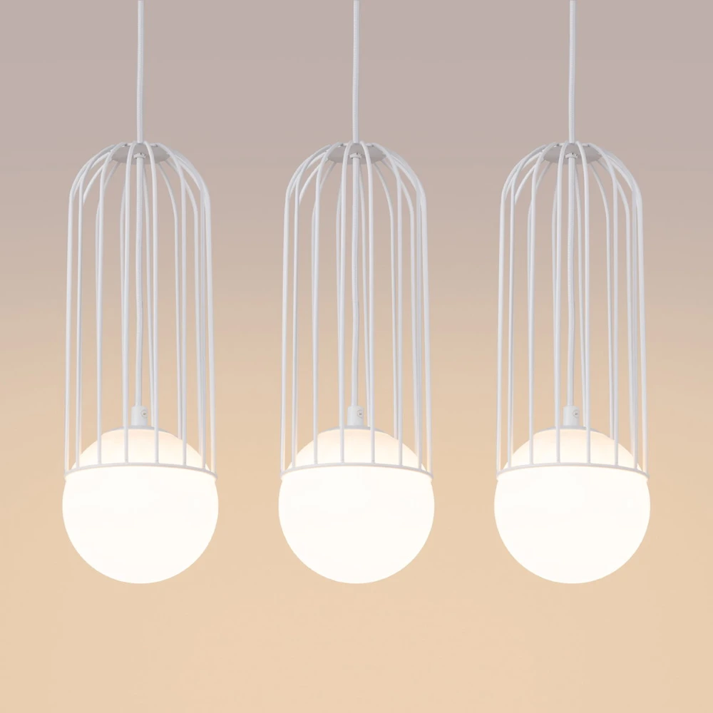 Sollux Lighting Pakabinamas šviestuvas BRINA 3L baltas