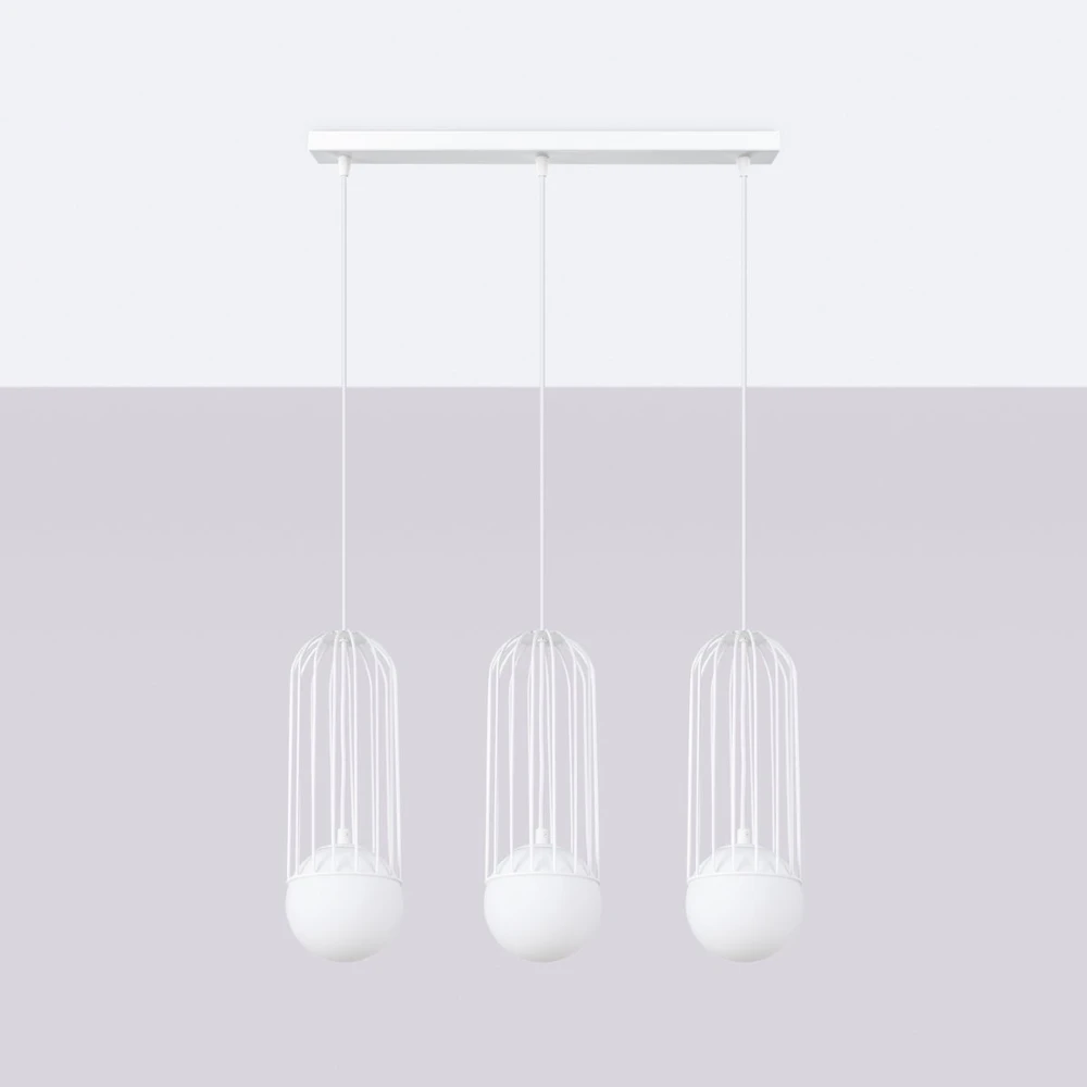 Sollux Lighting Pakabinamas šviestuvas BRINA 3L baltas