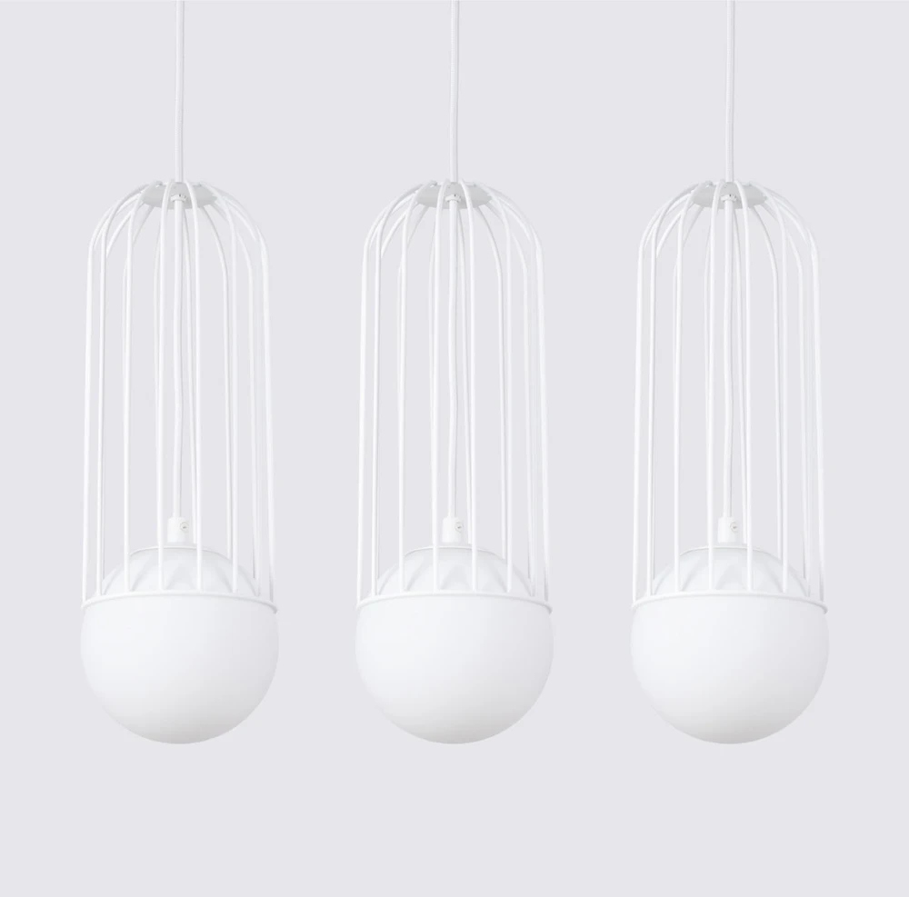 Sollux Lighting Pakabinamas šviestuvas BRINA 3L baltas