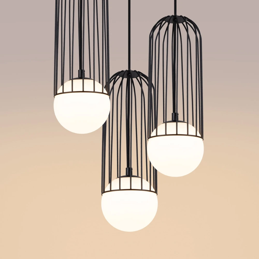 Sollux Lighting Pakabinamas šviestuvas BRINA 3P juodas