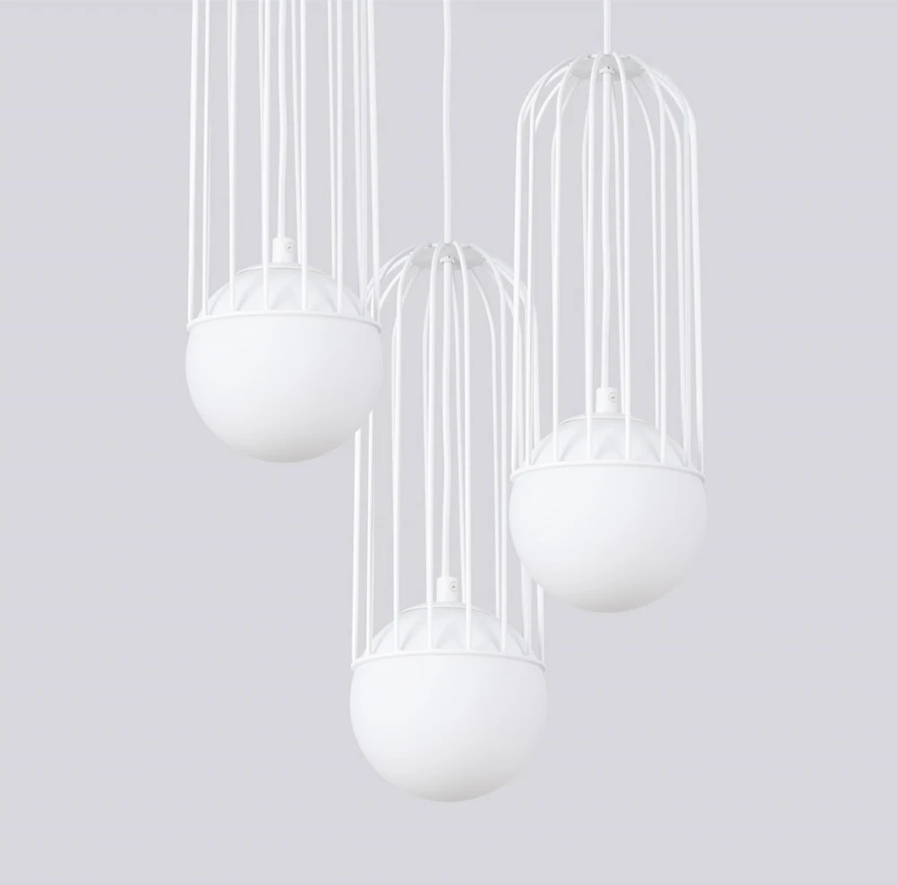 Sollux Lighting Pakabinamas šviestuvas BRINA 3P baltas