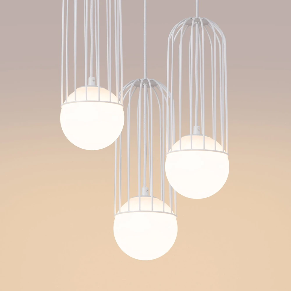 Sollux Lighting Pakabinamas šviestuvas BRINA 3P baltas