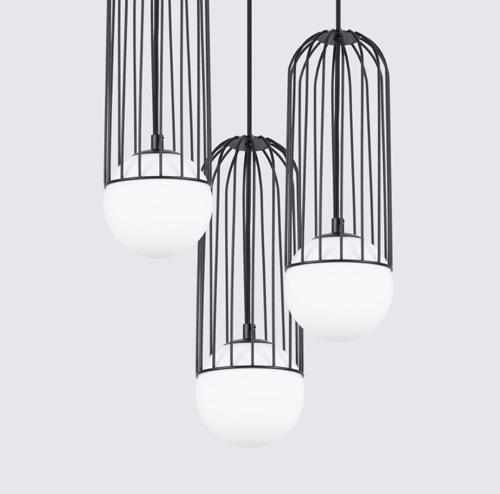 Sollux Lighting Pakabinamas šviestuvas BRINA 3P juodas