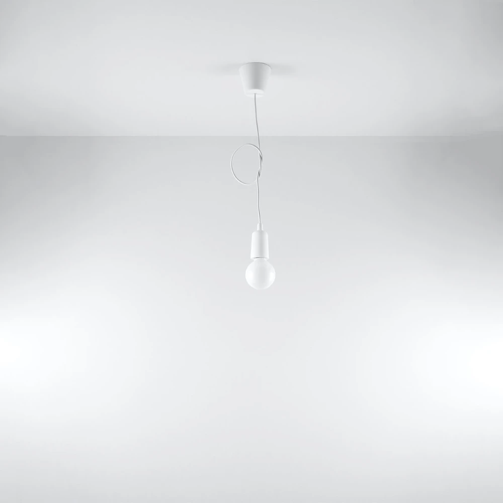 Sollux Lighting Pakabinamas šviestuvas DIEGO 1 baltas