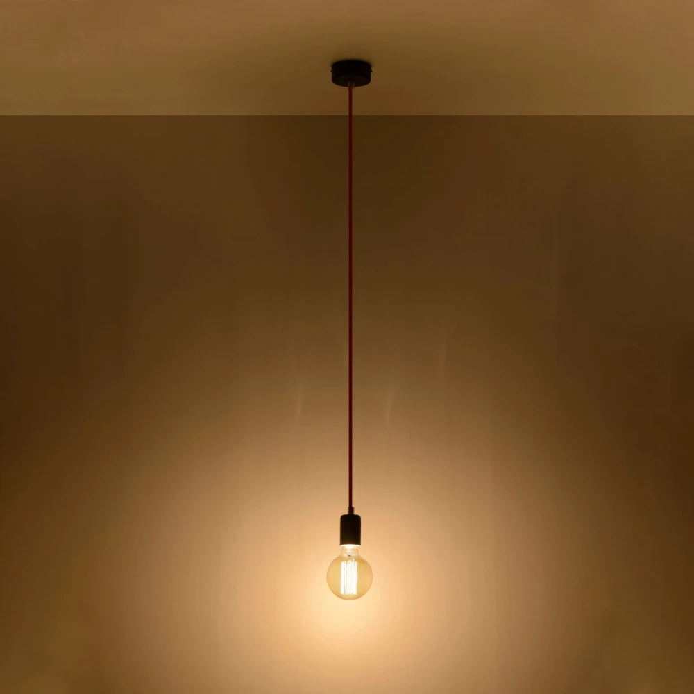 Sollux Pakabinamas šviestuvas EDISON juodas