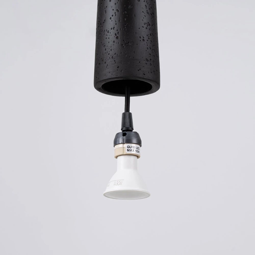 Sollux Lighting Pakabinamas šviestuvas ELECTRA juodas betonas