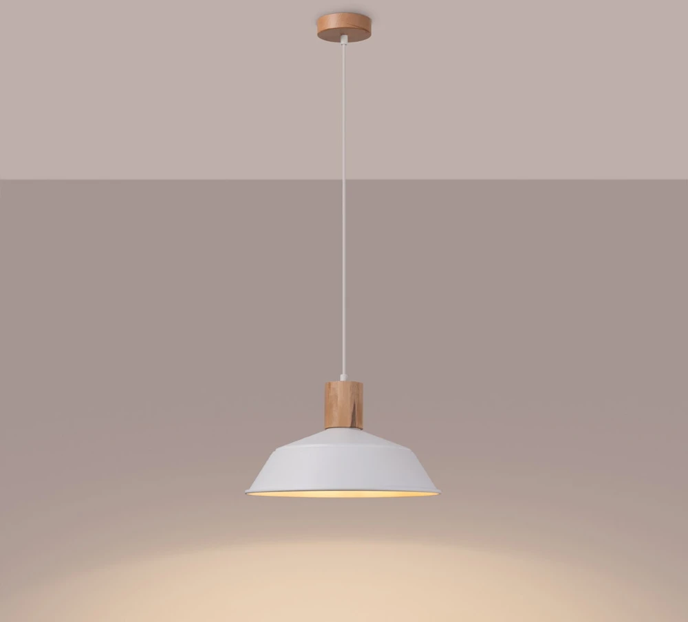Sollux Lighting Pakabinamas šviestuvas FANO baltas