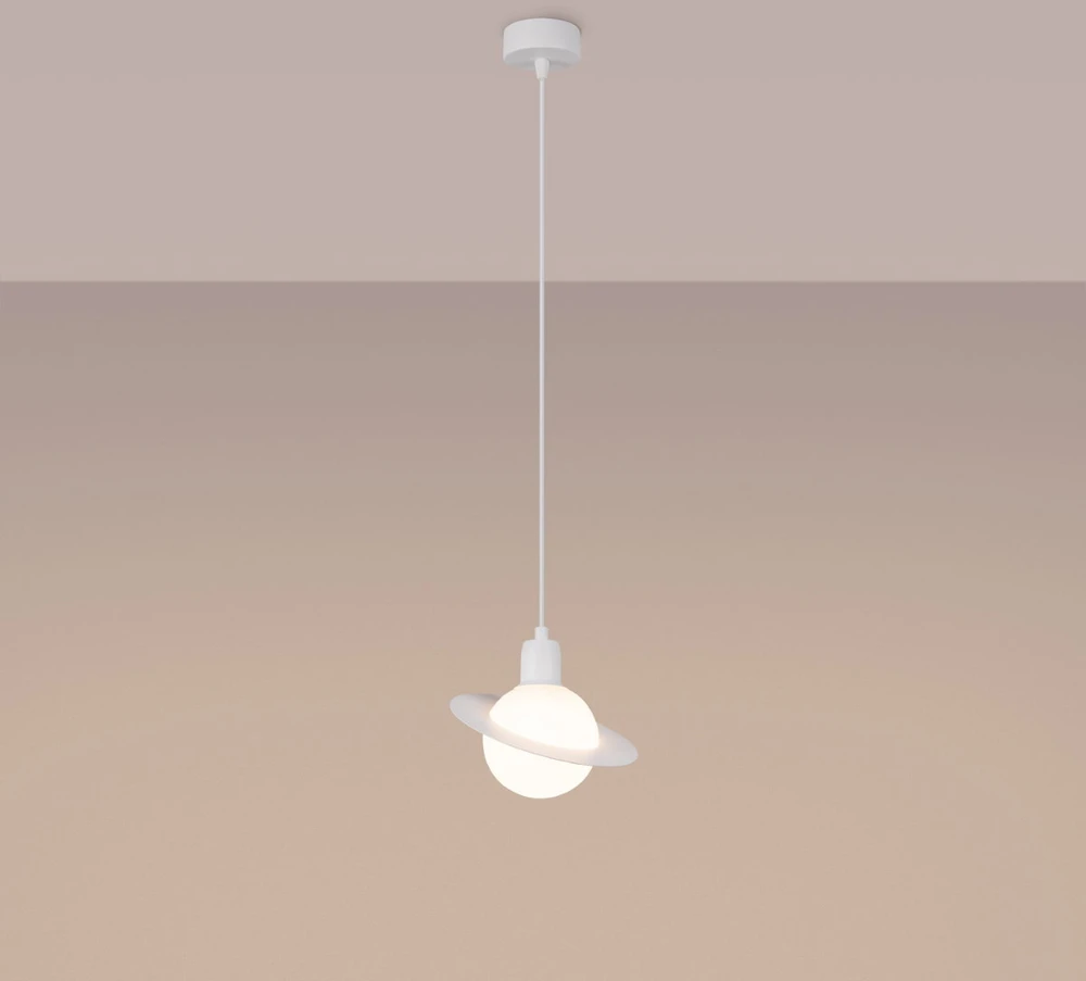 Sollux Lighting Pakabinamas šviestuvas HYPERION 1 baltas