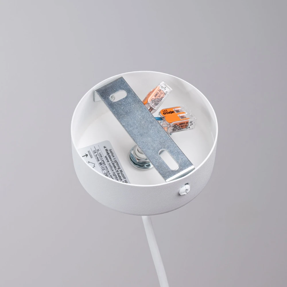 Sollux Lighting Pakabinamas šviestuvas HYPERION 1 baltas